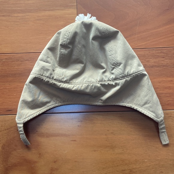 Baby GAP Fleece Lined Flap Hat Tan 12-18m Unisex - Picture 2 of 8